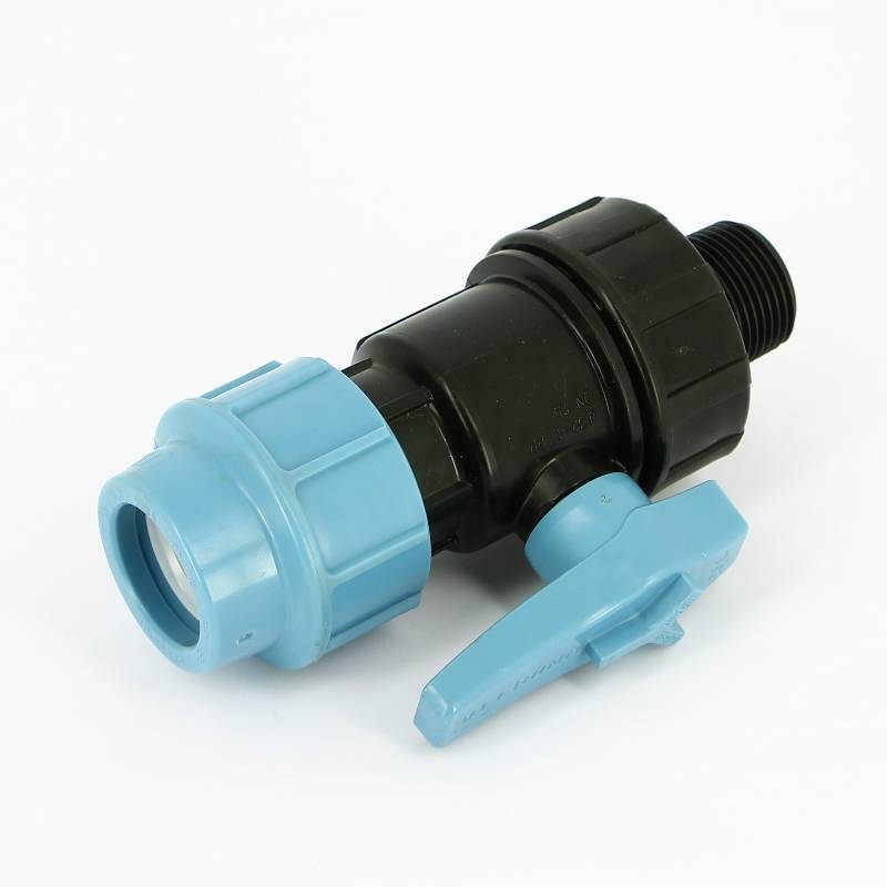 Кран шаровый обжимной Unidelta 1072 32 x 1 Н для труб ПНД 1072032004001