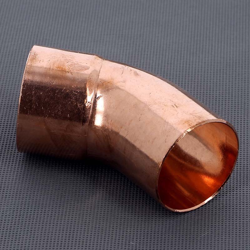 Угол медный 45 градусов однораструбный под пайку Viega 54 мм 114916