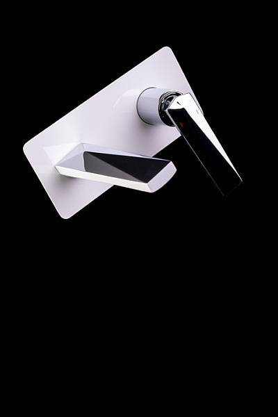 Смеситель для ванны Boheme Venturo с душевым гарнитуром белый глянцевый/хром 373-W