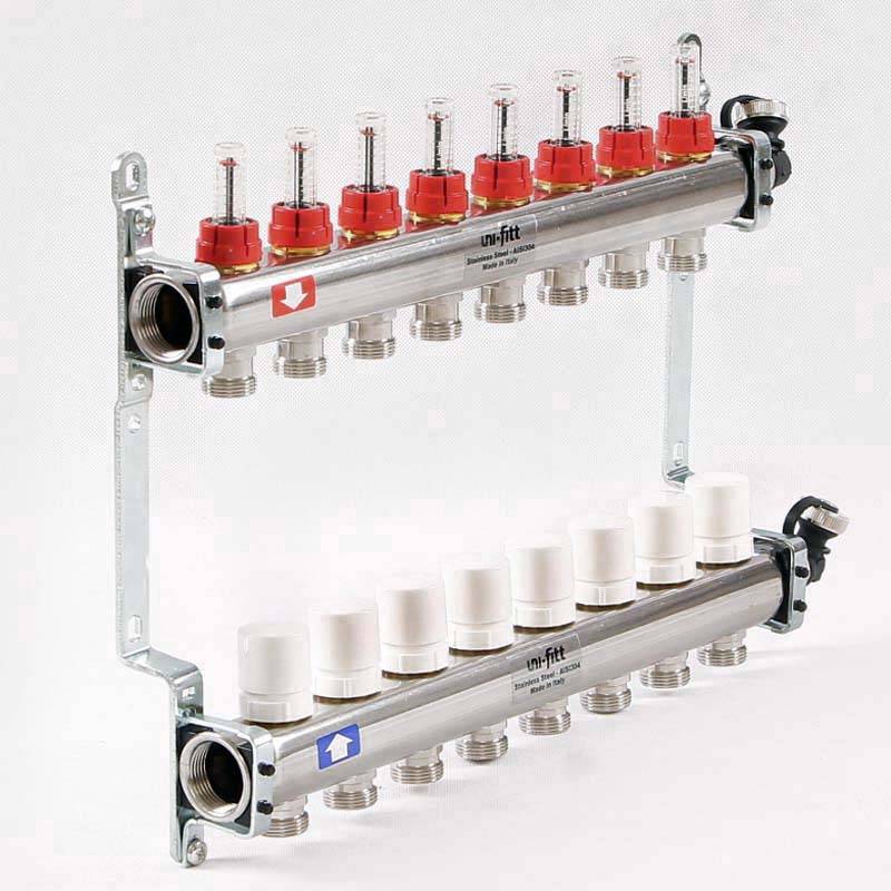 Коллекторная группа Uni-Fitt 415S 1 x 3/4 EK 8 выходов 450I4308