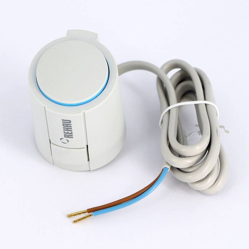 Привод термоэлектрический Rehau UNI 24 В нормально закрытый NC 217916