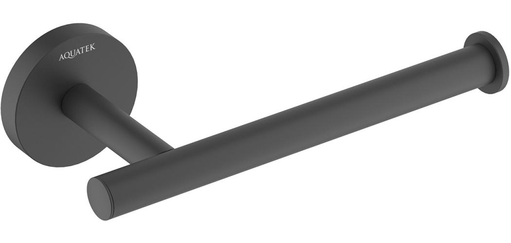 Бумагодержатель Aquanet Оберон матовый черный AQ4208MB