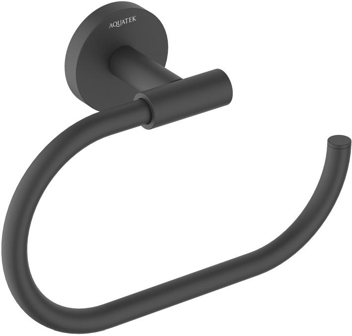 Полотенцедержатель Aquanet Оберон овальный матовый черный AQ4221MB