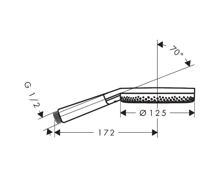 Ручной душ Hansgrohe Raindance Select S 125 3jet PowderRain шлифованная бронза 24500140.