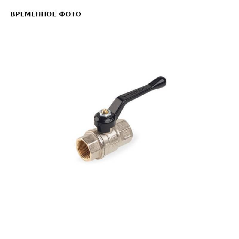 Кран шаровой Tiemme Uragano 1 1/4 ВВ ручка-рычаг черная 2200032