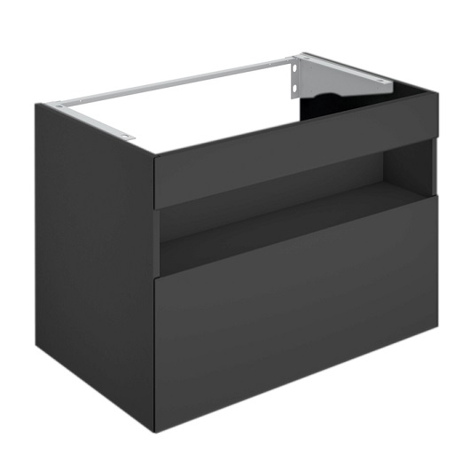 Тумба под умывальник KEUCO Stageline 800x625x490 мм 1 ящик подсветка розетка USB Вулканит 32862970100