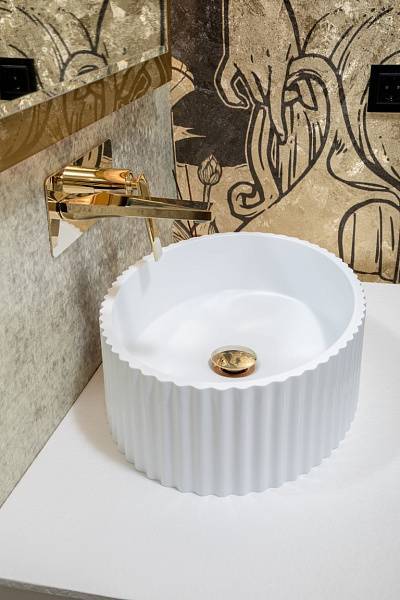 Раковина мебельная Boheme Monaco овальная 50х35х14 см белый 878-WM