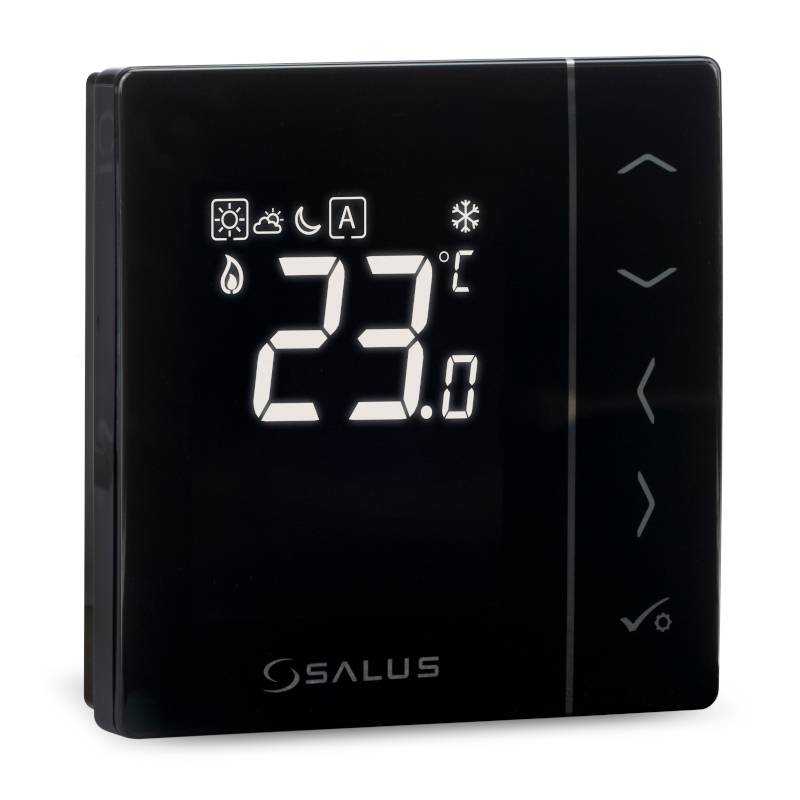 Термостат комнатный SALUS VS35B цифровой черный VS35B