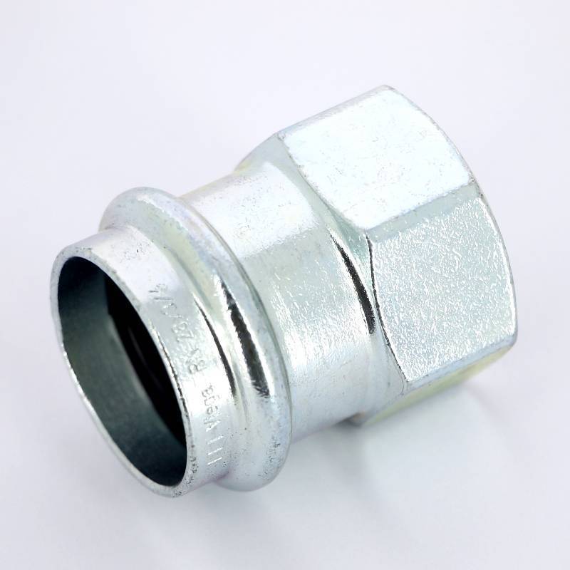 Муфта переходная пресс-В Viega Prestabo 28х3/4 оцинкованная сталь 642181