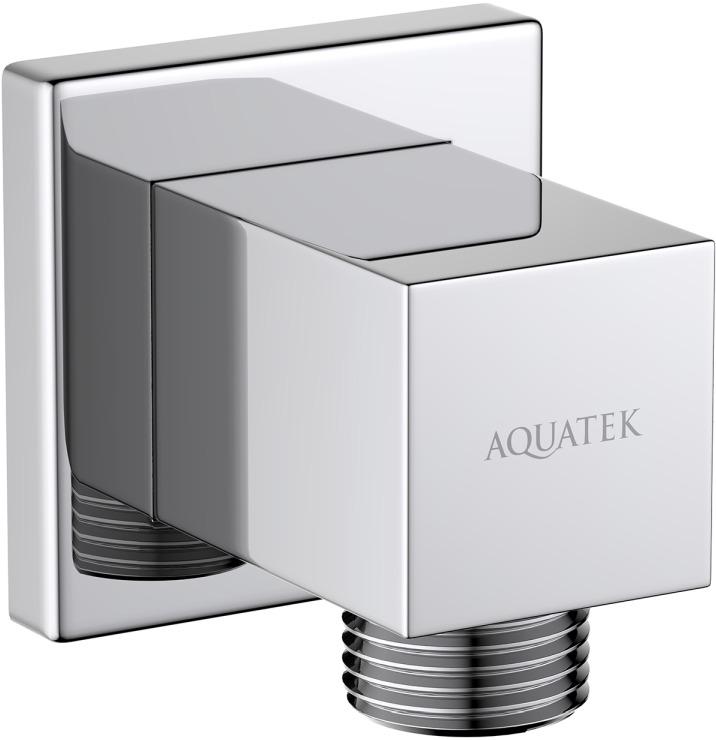 Шланговое подсоединение Aquatek хром AQ2458CR