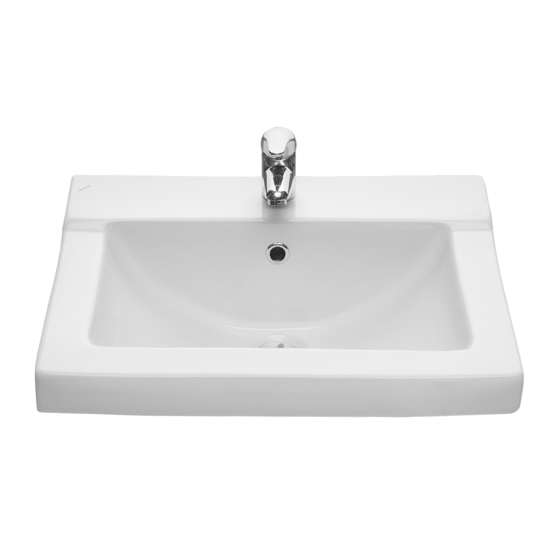 Умывальник Sanita Орион с переливом белый 572х424 мм 1.3110.8.S00.11B.0