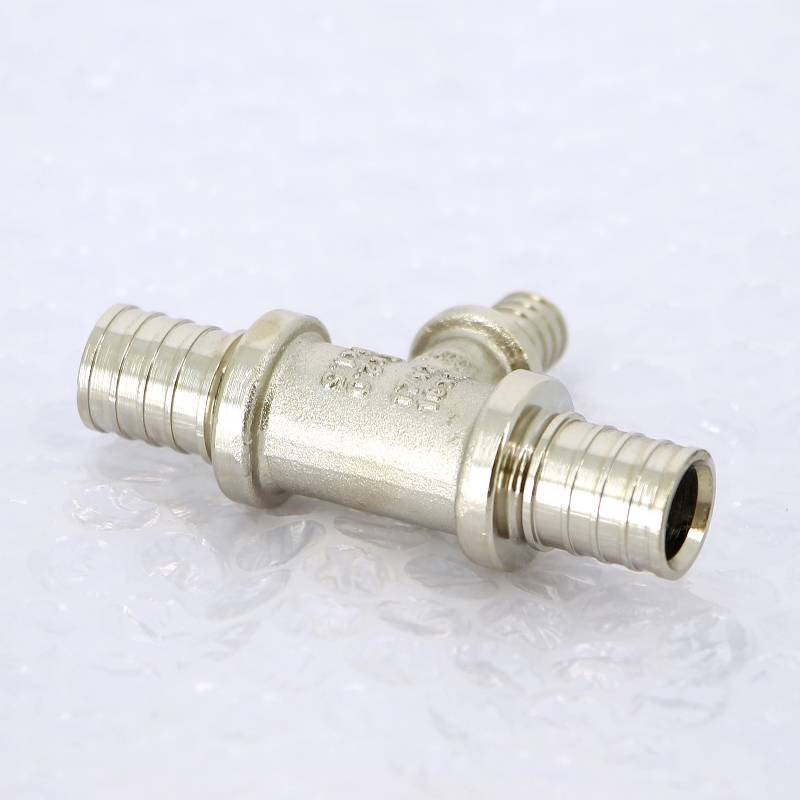 Тройник надвижной REHAU RAUTHERM S 17х10х17 мм оцинкованная латунь 1200543