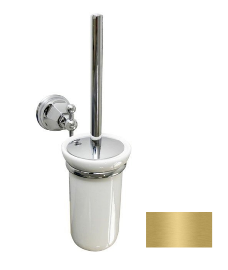 Ёршик для унитаза Nicolazzi Teide Four настенный глубина 198 мм цвет Satin Gold 1490SG05