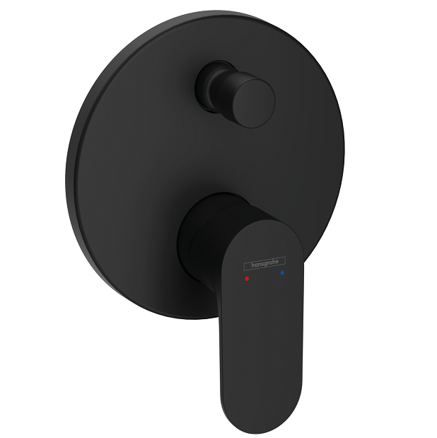 Смеситель для душа Hansgrohe Rebris S однорычажный скрытого монтажа черный матовый 72466670
