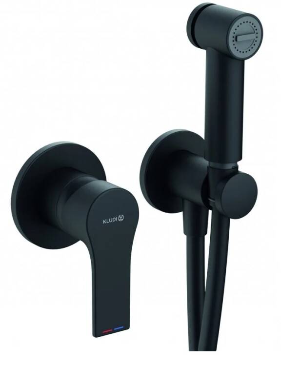 Гигиенический душ Kludi Zenta SL черный матовый 489983965