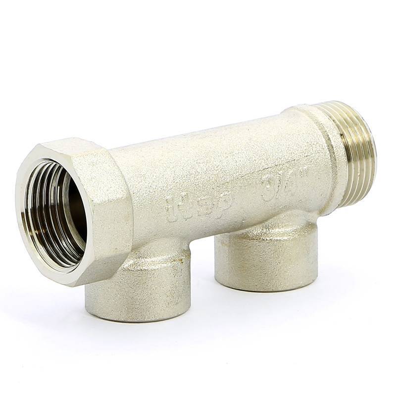 Коллектор никелированный Itap 3/4 НВ 2 выхода 1/2 В 38 мм 450 3/4-2