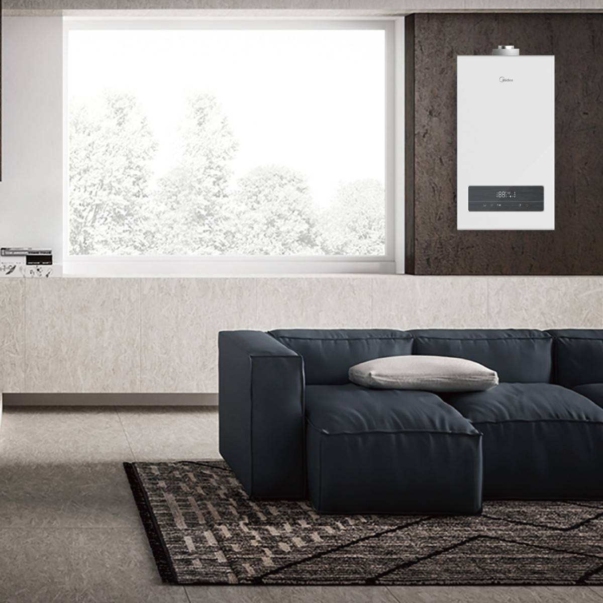 Котел газовый Midea NEMAN MGB-10-2F конвекционный 10 кВт MGB-10-2F