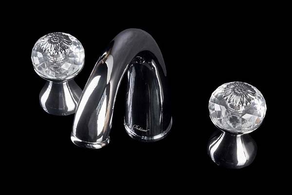 Смеситель для раковины на 3 отверстия Boheme Flora хром глянцевый 277-FL