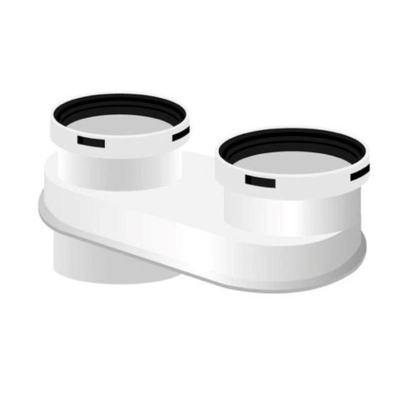 Адаптер Baxi для подключения раздельных труб 80 мм (60/100) 7102689