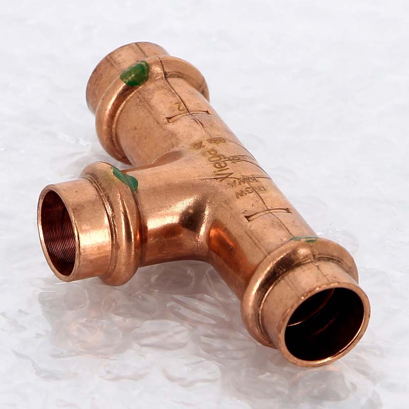 Тройник пресс медный Viega Profipress 15 мм 291952