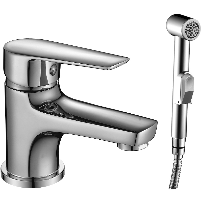 Смеситель для умывальника и биде Rossinka Silvermix S35-15 одноручный хром S35-15