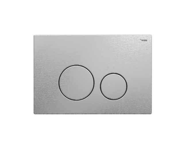 Панель смыва, РЕХАУ, NOVA ORB STEEL, для унитаза, шгв 245.5-6.8-165.5, с круглыми клавишами, нержавеющая сталь, цвет-сталь брашированная матовая