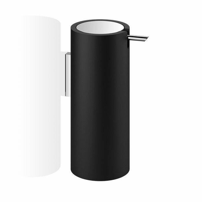 Дозатор для жидкого мыла Decor Walther Stone WSP настенный черный матовый / хром 0972264