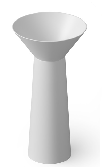 Раковина напольная DEA Design Pedestal Basin 480х480х900 мм белый матовый DD202248018