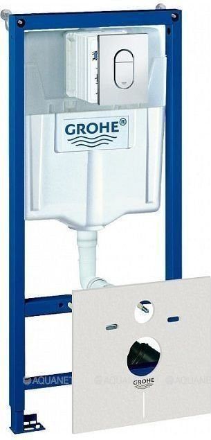 Система инсталляции для подвесного унитаза GROHE Rapid SL 4 в 1 с панелью смыва Arena Cosmopolitan 38929000