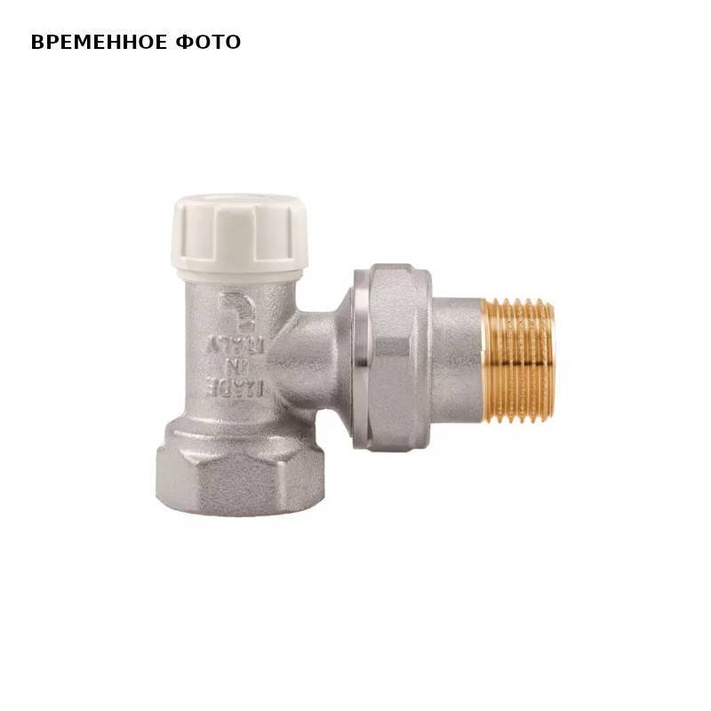 Вентиль обратный угловой Uni-Fitt быстрого монтажа 1/2 НВ с разъемным соединением 396 1/2S