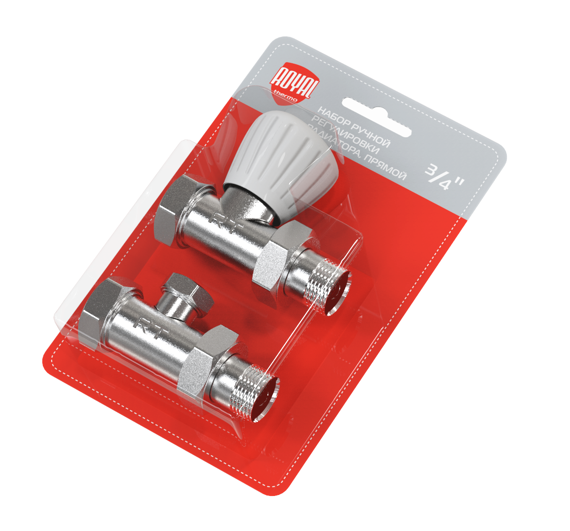 Набор для ручной регулировки радиатора Royal Thermo прямой 3/4 RTE 07.0002