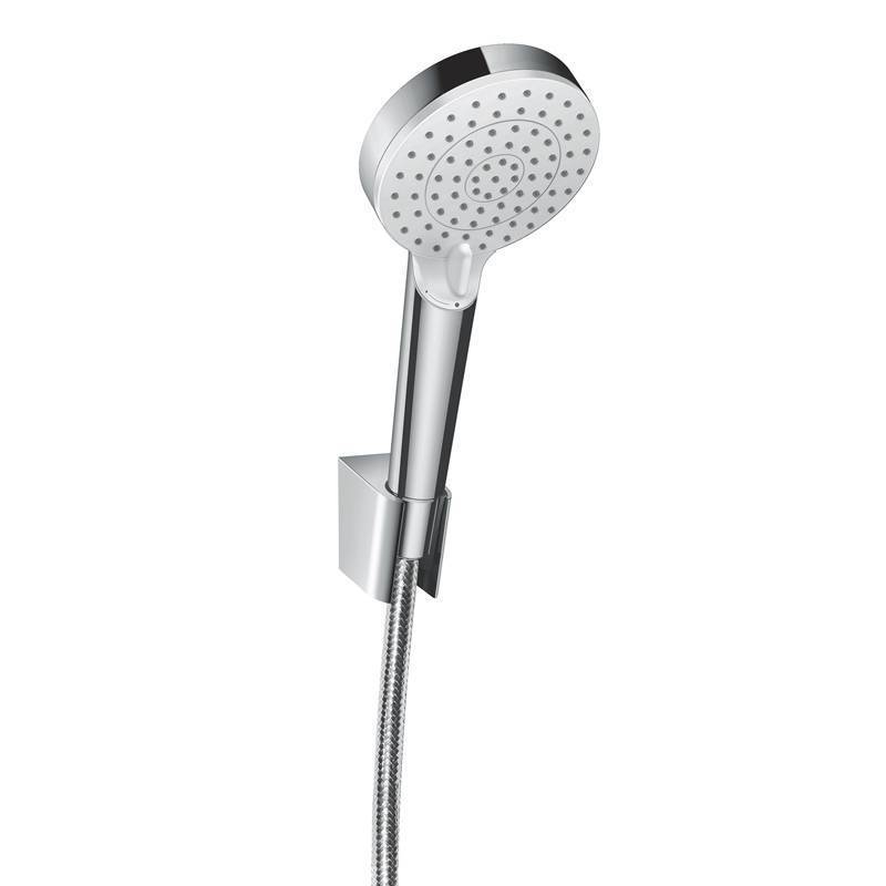 Душевой гарнитур Hansgrohe Crometta 100 Vario с держателем и шлангом 160 см белый/хром 26692400