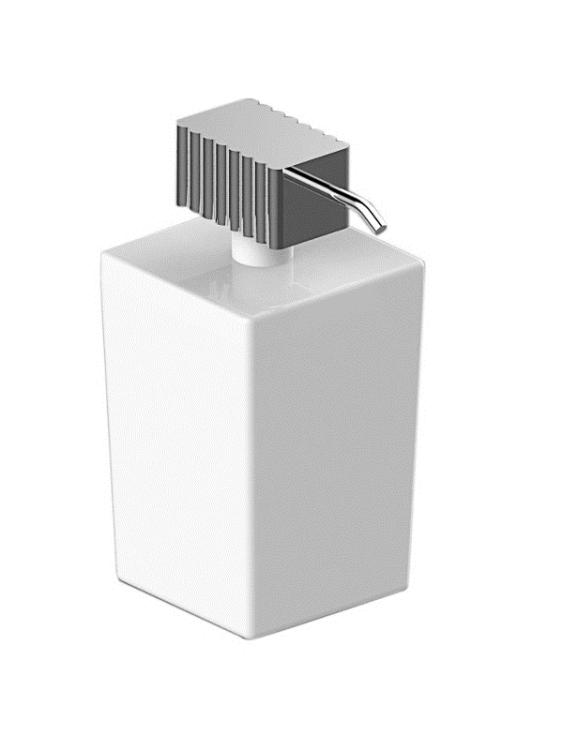 Дозатор для жидкого мыла Stella Casanova белый/хром CS10009CR00