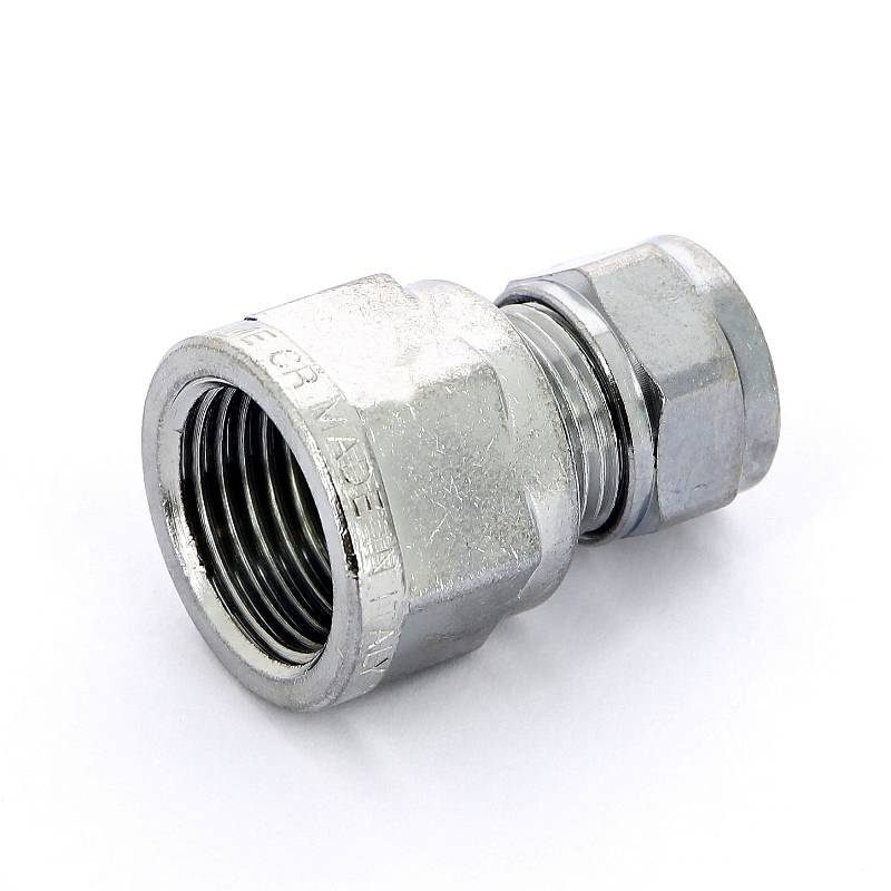 Муфта обжимная хромированная Tiemme 12x1/2 ВР 1130059