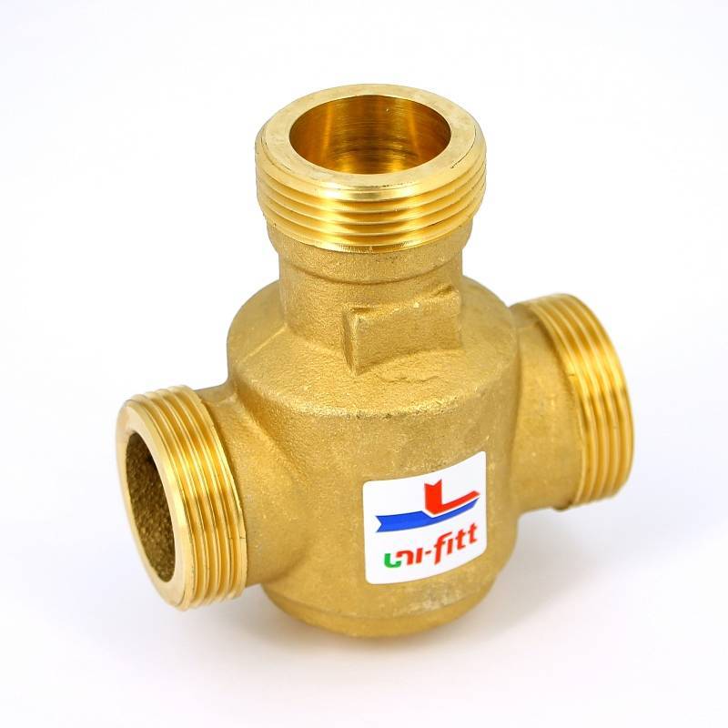 Клапан трехходовой термостатический Uni-Fitt 1 1/4 60 °C Kvs 9 359G6095