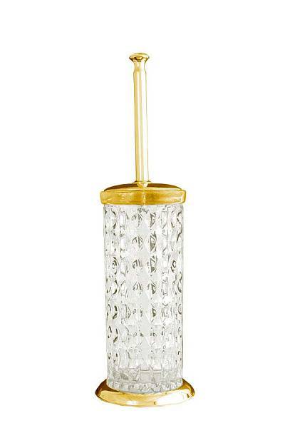 Ершик для унитаза напольный Boheme Chiaro золото 10519