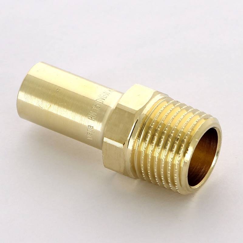 Муфта-вставка Viega Sanpress бронза 15 мм x 1/2 НР 115418