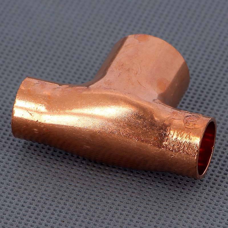 Тройник медный под пайку Viega 15х22х15 мм 105143