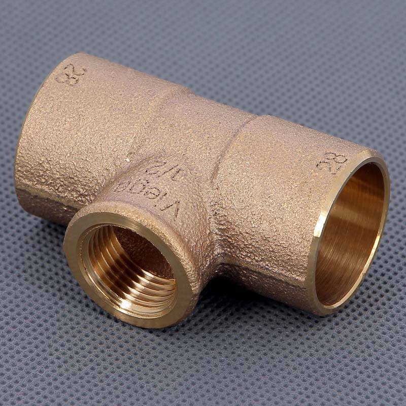 Тройник бронзовый под пайку Viega 28х1/2 ВР 103453