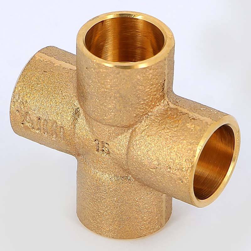 Крестовина под пайку Viega 15 мм медная 138851