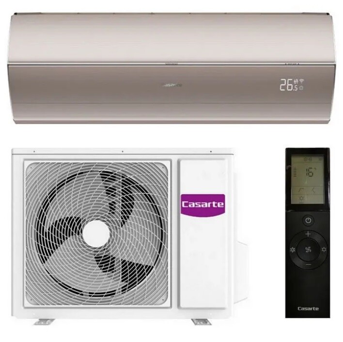 Кондиционер сплит-система Casarte TRIANO CAS25MW1/R3-G / 1U25MW1/R3 инверторный золото глянцевое CAS25MW1/R3-G / 1U25MW1/R3