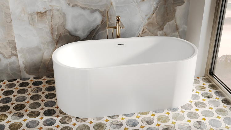 Ванна Salini PERLA 1700x800x605 мм белый матовый 1049201M