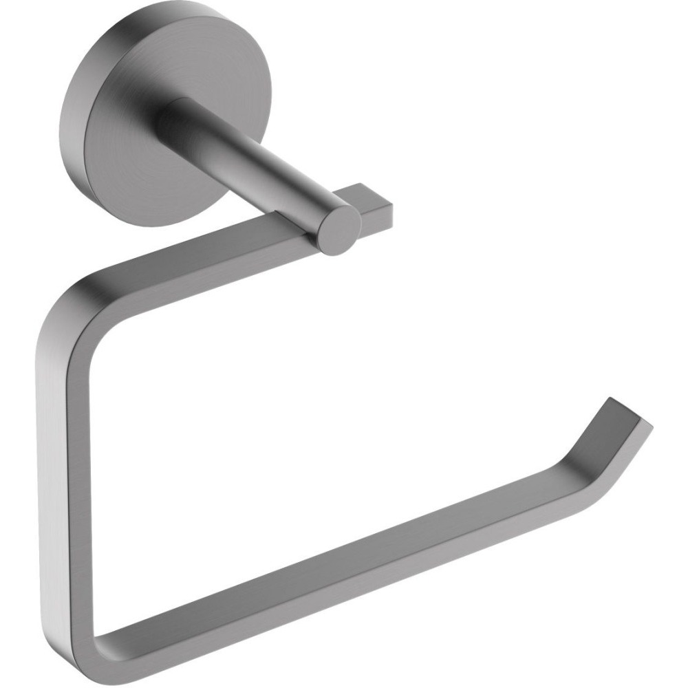 Бумагодержатель Aquatek БЕТТА квадратный оружейная сталь AQ4608BGM