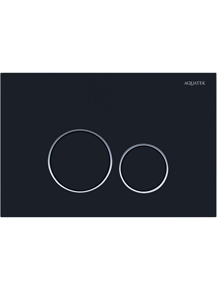 Панель смыва Tops Pneumo S круглые клавиши черный матовый PNS-0000015