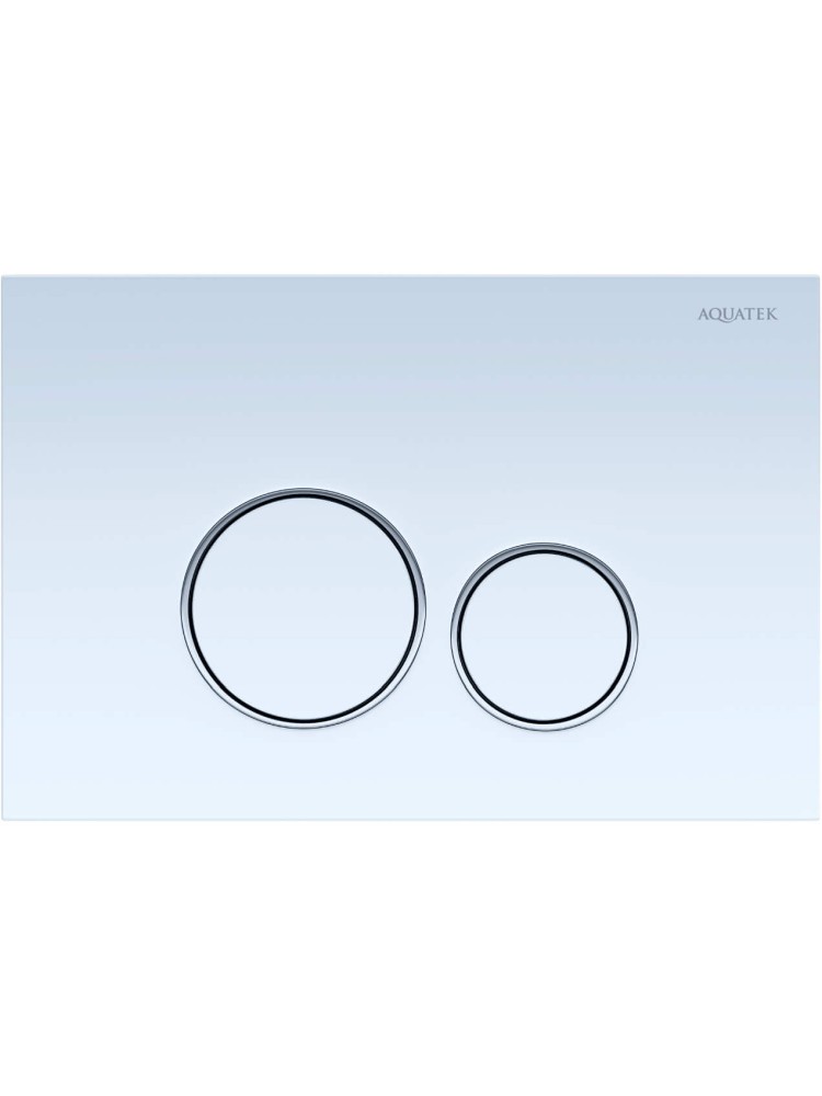 Панель смыва Tops Pneumo S круглые клавиши белый глянец PNS-0000011