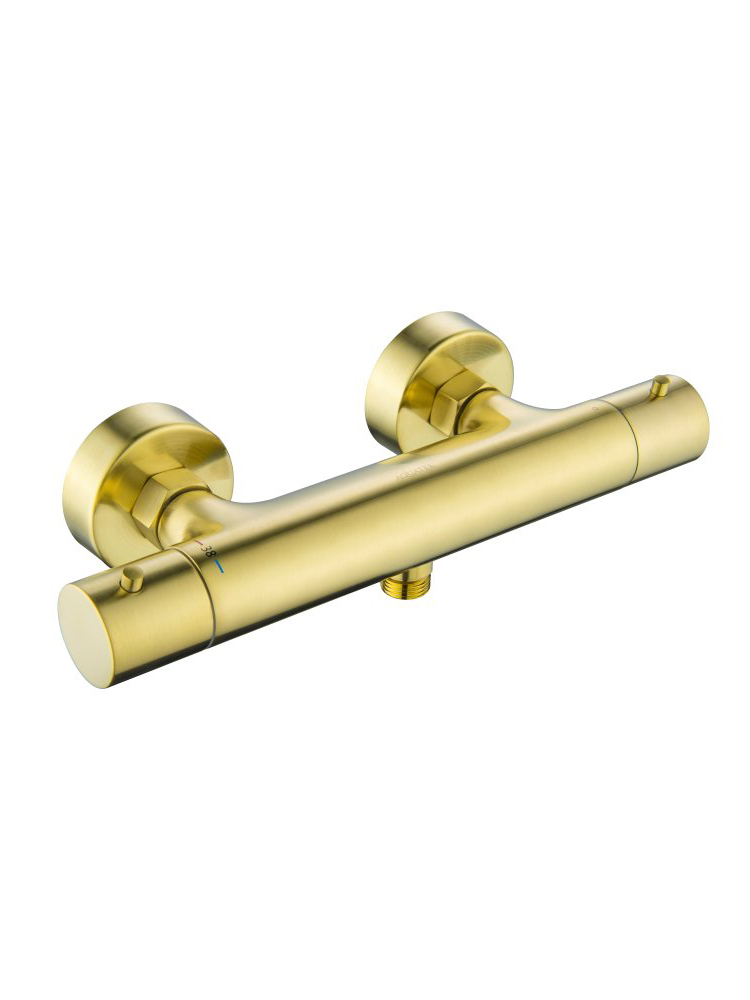 Смеситель для душа термостатический Aquanet Европа шлифованное золото AQ1363BG