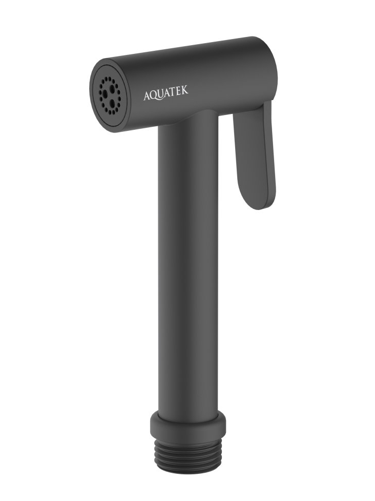 Гигиеническая лейка Aquanet матовый черный AQ2057MB