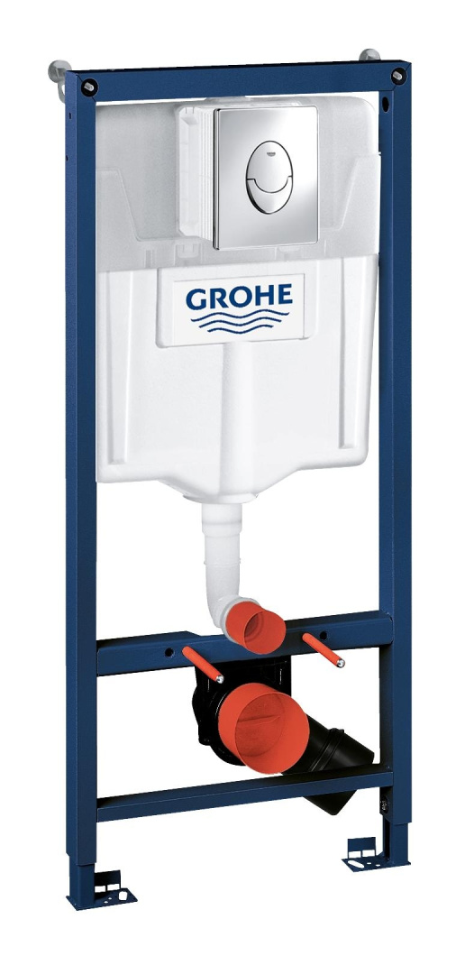 Система инсталляции для унитаза GROHE Rapid SL 3 в 1 с клавишей Skate Air хром 38721001