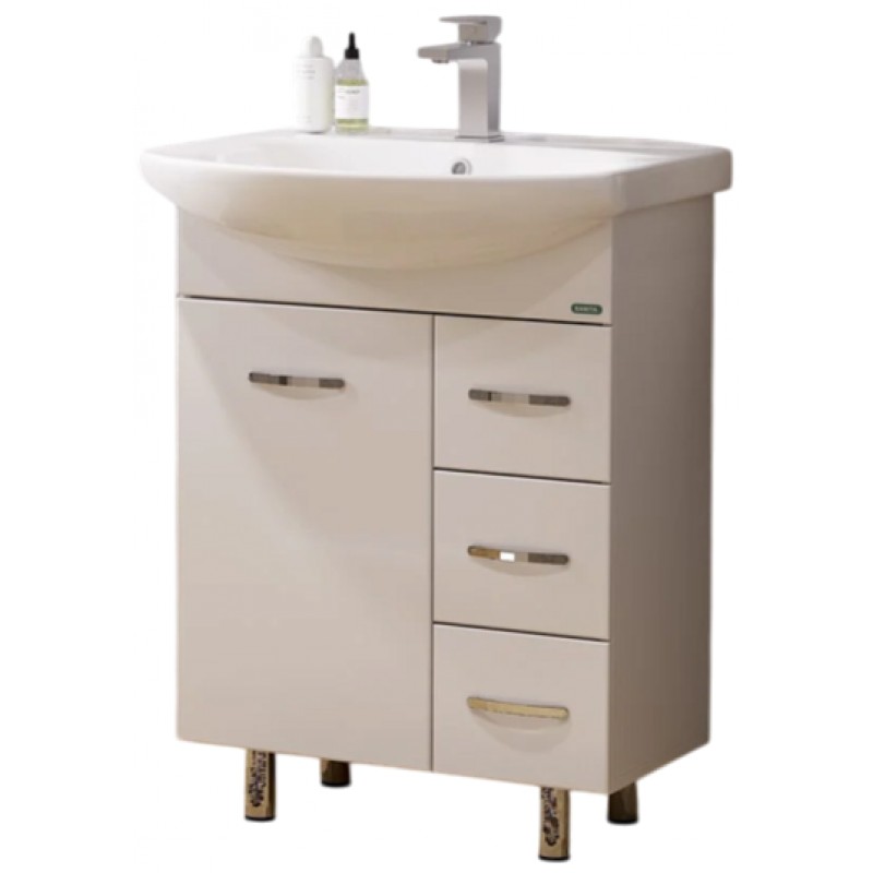 Комплект Тумба напольная Dreja Лагуна/3 с умывальником Лагуна 65 SET_Лагуна-3/Лагуна-65