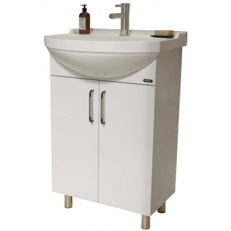 Комплект Тумба напольная Dreja Рондо 56 с умывальником Рондо 56 SET_Рондо/Рондо-56